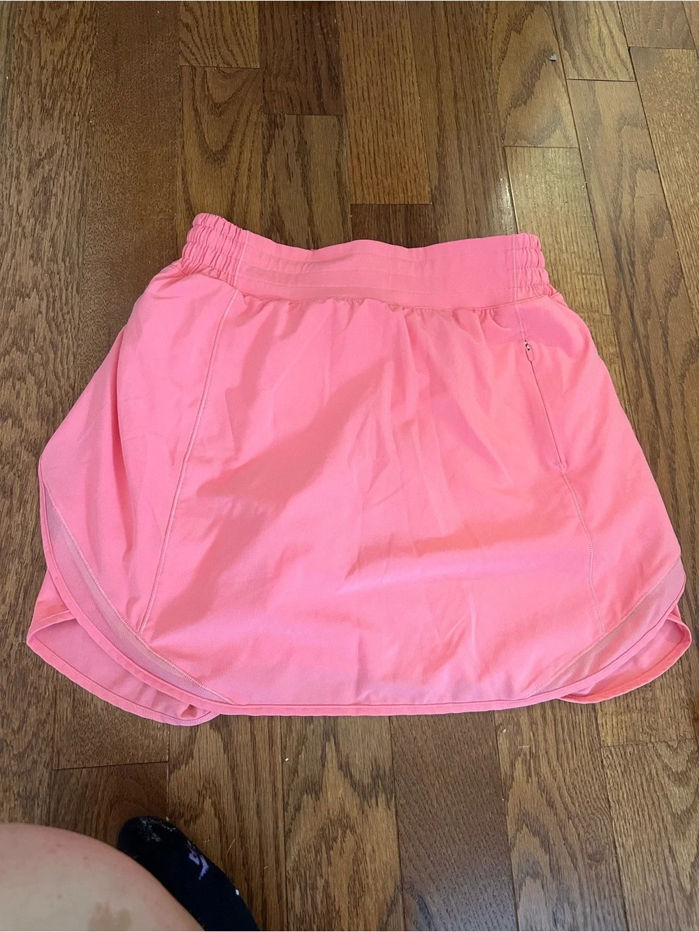 lululemon athletica Neon Coral Athletic Skort